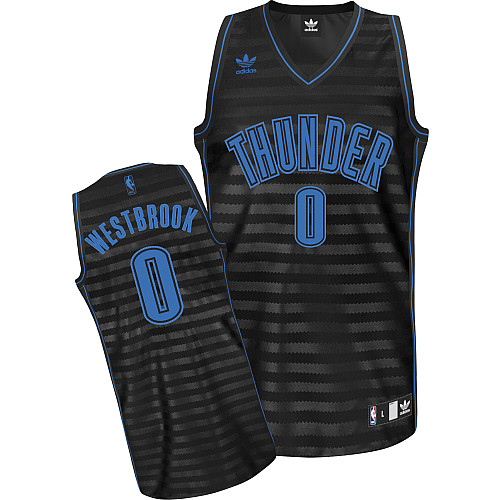  NBA Oklahoma City Thunder 0 Russell Westbrook Groove Fashion Swingman Jersey